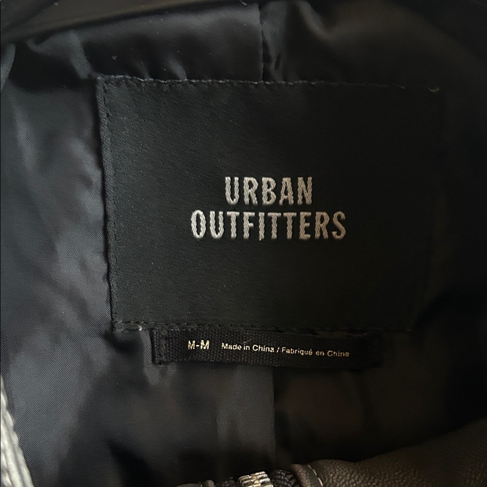 Urban Outfitters Black Leather Jacket - Picture 2 of 4